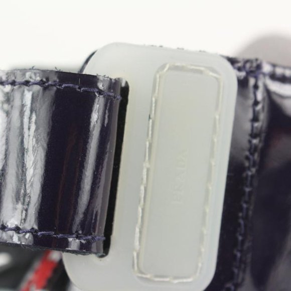 Prada Men's 10 US Cup Patent Leather Vernice Bike Sneaker 4T0341 - Picture 9 of 12